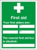 First Aid Signs - 2198733 - RS Components, Ltd.