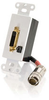 RapidRun&reg; Digital DVI-D + 3.5mm Audio Passive Wall Plate - White -- 2212-42439-001 - Image