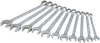 11 Pieces 6 Point Metric Mirror Chrome Wrench Set -- MC111 - Image