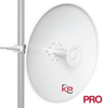 4.9 GHz to 6.4 GHz, 2-Foot Parabolic Dish Antenna with N-Type connectors -- KP-5PDN-2