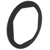 Flange gasket, Rubber, Black, 19.1mm -- E5-17 - Image
