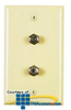 Allen Tel Plastic Duplex Flush Wall Plates with Two F-81.. -- CT102FF - Image