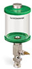 Green Color Key, Clear View Single Feed Manual Lubricator, 1 pt Pyrex Reservoir, 1/8” Female NPT Outlet, 5/8”-18 Thread for Remote Mounting - B5161-016PBRGW - Oil-Rite Corp.