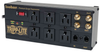 Isobar 6-Outlet Surge Protector, 6 ft. Cord with Right-Angle Plug, 3330 Joules, Diagnostic LEDs, Tel/Coax/Modem, Metal -- ISOBAR6DBS