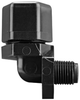 Fisnar 560714 Elbow Male Connector Black 0.125 in NPT, 0.25 in Tube -- 560714-BLACK - Image