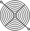 120mm Wire Form Fan Guard, Black E.D. Finish - 08139-02 - Qualtek Electronics Corp.