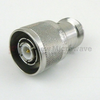 N Female (Jack) to TNC Male (Plug) QD Adapter, Tri-Metal Plated Brass Body, High Temp, 1.3 VSWR -- 33TNC-N-Q50-4/133 - Image