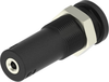 Sheathed Banana Jack, 10A, Screw, Blk; Gender Cal Test Electronics - 76AH6673 - Newark, An Avnet Company