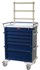 AL809K6-ANS Aluminum Tall 6 Drawer Anesthesia Cart -- AL809K6-ANS - Image