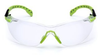 3M Solus 1000 S1201SGAF Polycarbonate Safety Glasses Clear Lens - Green/Black Frame - 051131-27182 - 051131-27182 - R. S. Hughes Company, Inc.