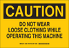 Brady B-401 Polystyrene Rectangle Yellow Machine & Equipment Sign - 14 in Width x 10 in Height - 22892 - 754476-22892 - R. S. Hughes Company, Inc.