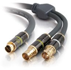 1.5ft SonicWave&reg; One S-Video Male to Two BNC Coax Female Y-Cable -- 2202-40023-002 - Image