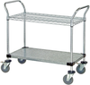 Utility Cart, 1 Wire/1 Solid Shelves; Height Quantum Storage - 42AC6358 - Newark, An Avnet Company