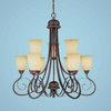 Mid. Chandeliers-Glass Up - 444534 - Capital Lighting, Inc.