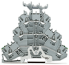 Triple-deck terminal block - Ground terminal block - Through terminal block - 2002-3257 - WAGO