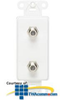 Leviton Decora Duplex F-Connector Wall Jacks - 40682 - TelephoneStuff.com