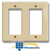 Leviton Metal 2 Gang Decora/GFCI Wallplate - 84409 - TelephoneStuff.com