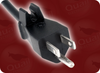 NEMA 5-15P WITH CORD GRIP to ROJ SPECIAL HOME // Power Cords // North American Power Cords // 3 Conductor Power Cords - 5104.180S - Quail Electronics