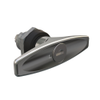 Quarter-Turn Cam Latch, Key Locking  T-handle, Without Cam, Sealed, Zinc Alloy, Chrome Plated, Bright - E5-9-612-UU1-13 - Southco