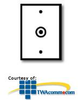 Leviton 1-Gang Phone or Cable Outlet .625" dia Hole -.. - 88017 - TelephoneStuff.com