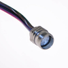 MCV, M23 Receptacle, 12 Pole, Female Straight, Discrete, 0.3M, 4A, M20-Long, Front Mount, Nickel Brass - MCV-12FR-0.3M-M20L - Mencom Corporation
