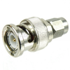 SMA Male (Plug) to BNC Male (Plug) Adapter, Nickel Plated Brass Body, High Temp, 1.2 VSWR - SM4718 - Fairview Microwave Inc.