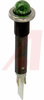 Indicator,Pnl-Mnt;Light;Green;Neon;3/8 in.;125 V;Nickel;1/3 W;Brass;18 AWG - 70214096 - Allied Electronics, Inc.