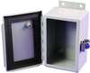 N12 J Box, Hinge Cover W/panel,6X6X4, Steel, Gray; Enclosure Type Hammond - 90F9594 - Newark, An Avnet Company
