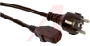 Cord, Power 10 A 2.5 m Black Plug 3 1 MM -- 70116090