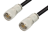 3/4 inch-20 Twinax Male to 3/4 inch-20 Twinax Male Cable 1200 Inch Length Using 100 Ohm PE-S330 Coax, RoHS - PE3930LF-1200 - Pasternack