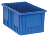 Dividable Grid Container, Blue; Bin Colour Quantum Storage - 44AC4690 - Newark, An Avnet Company
