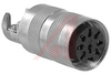 connector,circular din,str female cableconn,8din silver-pltd solder cont,ip40 -- 70013444