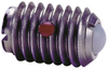 Metric Ball Plunger - Stainless Steel Body, Nylon Ball: M6 x 1.0 Thread, End Force = 6.25 Initial x 8.95 Final without Locking Element - 64064X - Te-Co, Inc.