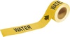 Brady Pipe Markers-To-Go B-736 Yellow Plastic Self-Adhesive Pipe Marker - 2 in Height - 12 in Length - Printed Msg = WATER - 73943 - 754473-73943 - R. S. Hughes Company, Inc.