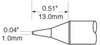 OKi SFV-CNL10 Conical Tip 1 mm x 13 mm - SFV-CNL10 - Ellsworth Adhesives