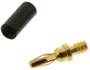 Miniature Banana Plug, 5A, Solder, Black; Gender Pomona - 48F5001 - Newark, An Avnet Company
