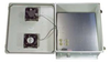 18x16x08 UL Listed Fiberglass Polyester FRP Weatherproof Outdoor IP24 NEMA 3R Enclosure, 120 VAC MNT PLT, Solid State Thermostat Fan Gray - TEF181608-10FS-UL - Transtector Systems, Inc.