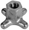 Cast Aluminum Hand Knob: 1-1/2 Knob x 7/16 Thread Depth -- 43312 - Image