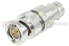 BNC Male (Plug) 75 Ohm Feed-Thru Load 2 Watts to 1,000 MHz, Tri-Metal Plated Brass, 1.3 VSWR -- ST0175A - Image