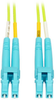LC to LC Multimode Duplex Fiber Optics Patch Cable, 5 Meter - 100Gb, 50/125, OM5, LC/LC, Lime Green -- N820-05M-OM5