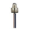 M12 Power Receptacle Connector: Male, front mount with Flange, 5-pin(4+FE), L-coded, shielded, silver housing, 50 V AC / 60 V DC, 16 A -- RSA0S 5L-033