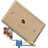 Suttle Flush, CorroShield 6-Conductor Simplex Wall Jack.. - 625B4-6NS-XXRC - TelephoneStuff.com