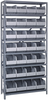 Open Shelving, 8Shelves, 28Bins, Grey; Shelving Unit Type Quantum Storage - 44AC9003 - Newark, An Avnet Company