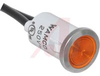 Indicator,Pnl-Mnt;Neon;Amber;0.50 In;208-250 VAC;Lens,Flush;22AWG Wire Leads - 70117746 - Allied Electronics, Inc.
