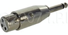 TecNec XLF-SP XLR Female To 1/4 Male Adapter - XLF-SP - Visual Sound, Inc.