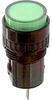 Indicator,Pnl-Mnt;Pilot ,Flat Lens LED;Green;12VDC;Solder;1.6VA;-20degC;50degC - 70173311 - Allied Electronics, Inc.