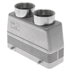Standard, Rectangular Hood, size 104.27, 4 Pegs, 2 Top PG29 cable entries - CAV-24.229 - Mencom Corporation