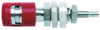 Binding Post, Spring Loaded With Solder Turret, 15A, Red; Product Range Pomona - 70B9068 - Newark, An Avnet Company