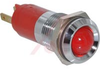 INDICATOR, 14MM, RED, 24V, SATIN BEZEL - 70117708 - Allied Electronics, Inc.