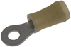 Terminal, Ring Tongue, #8, Crimp, Yellow; Stud Size - Metric Amp - Te Connectivity - 96F7301 - Newark, An Avnet Company